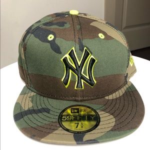 New Era New York Yankees Camo Fitted Hat